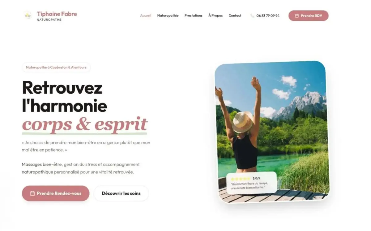 Site de Tiphaine Fabre naturopathe à Capbreton