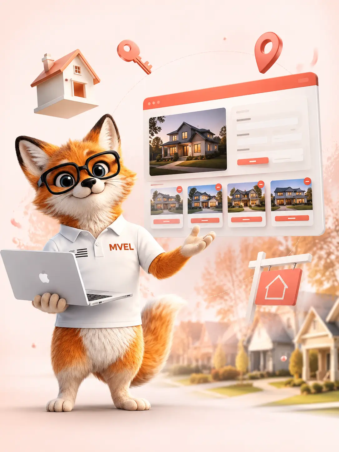 Création de site internet pour agent immobilier et mandataire par le renard MVEL