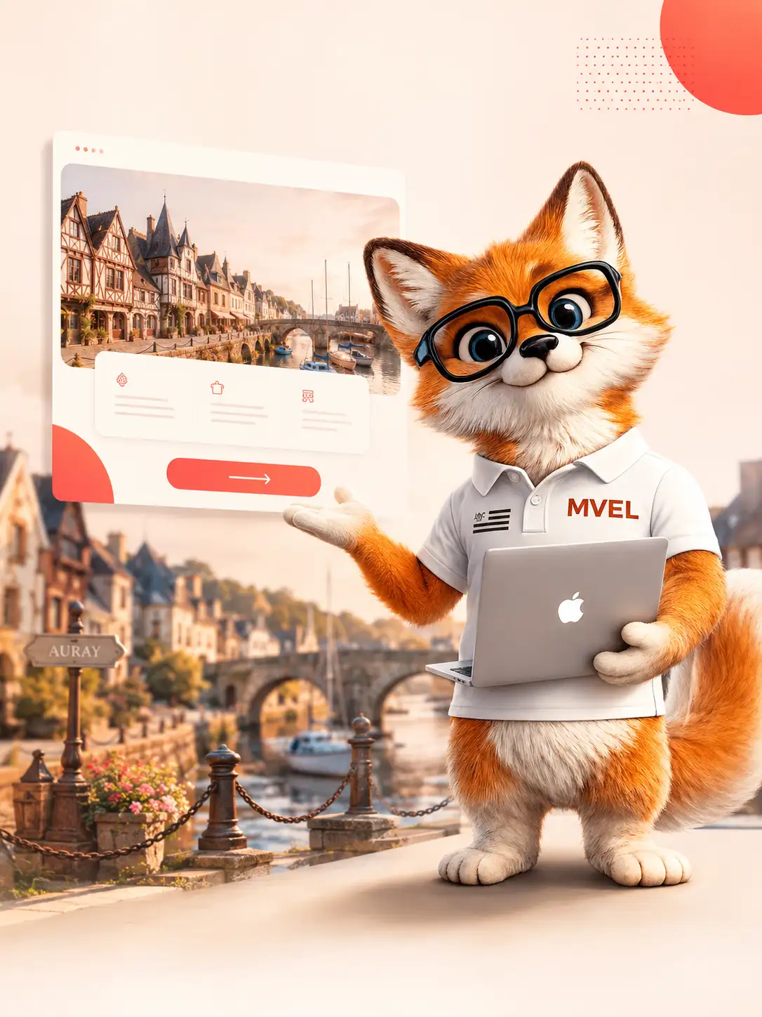 Création de site internet à Auray par le renard MVEL, port de Saint-Goustan