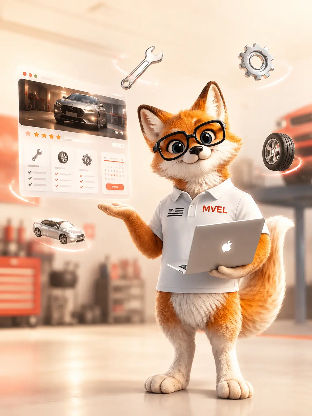 Création de site internet pour garage automobile et mécanicien par le renard MVEL