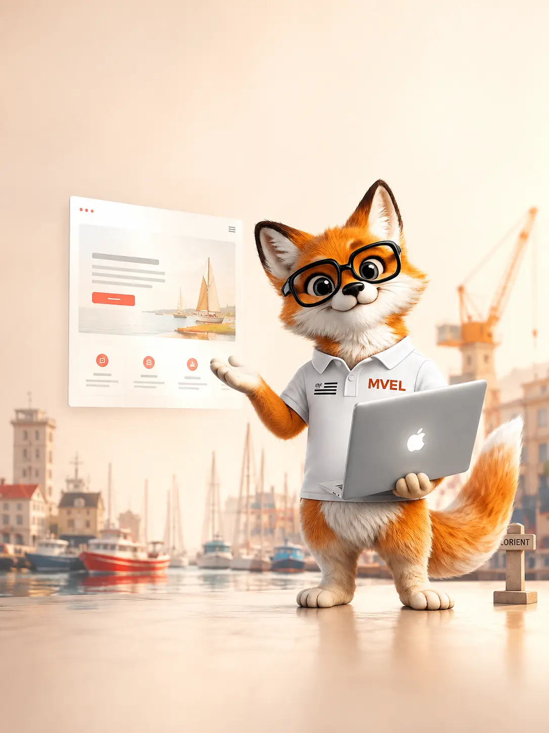 Création de site internet à Lorient par le renard MVEL, ville portuaire