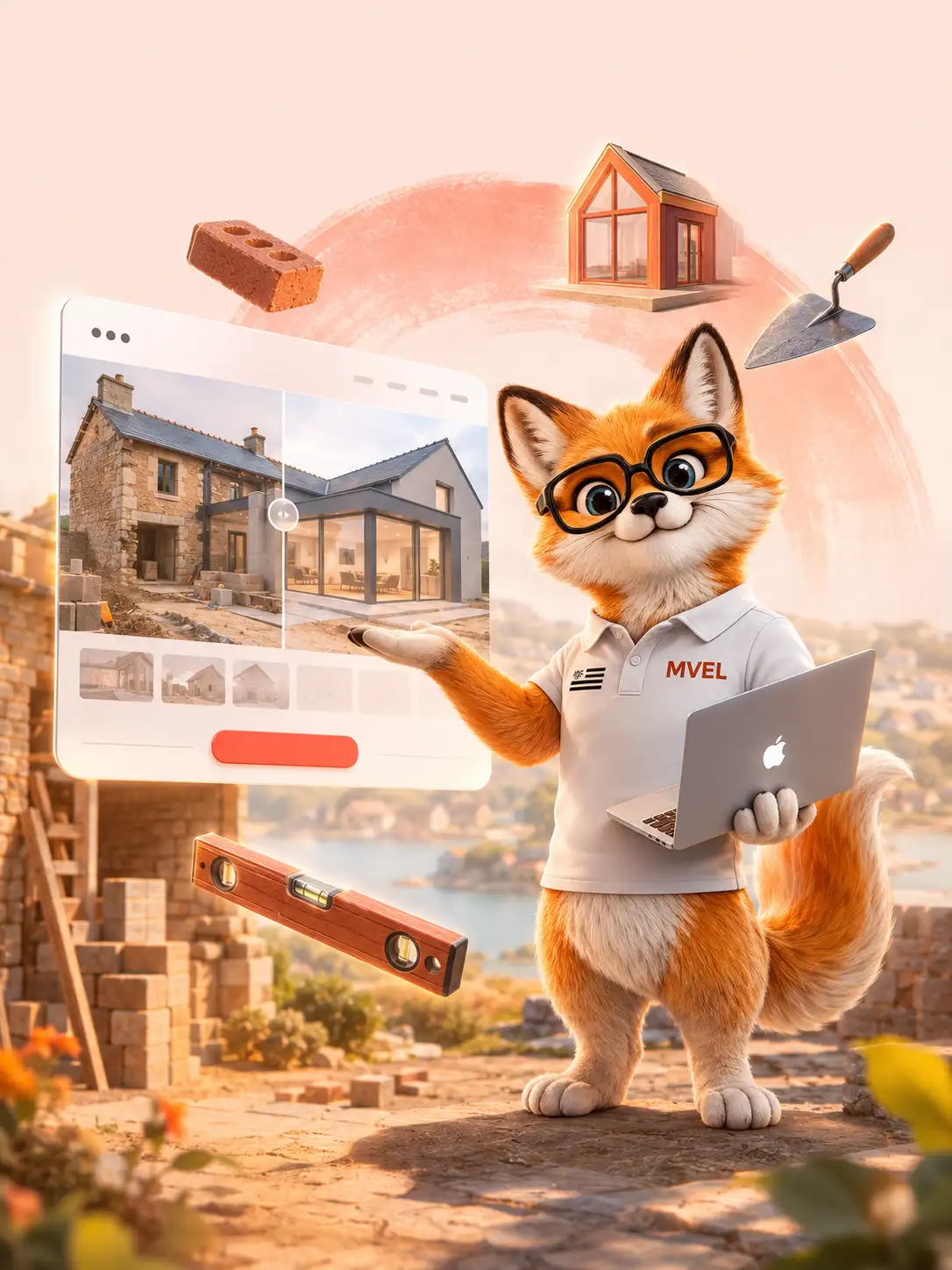 Création de site internet pour maçon et entreprise de gros œuvre par le renard MVEL