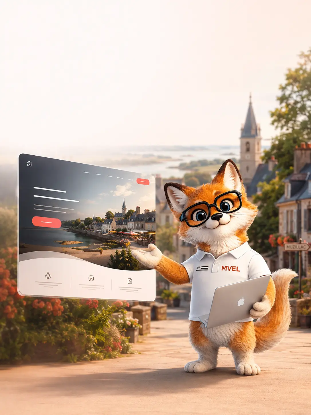 Création de site internet à Muzillac par le renard MVEL, bourg-centre du sud Morbihan