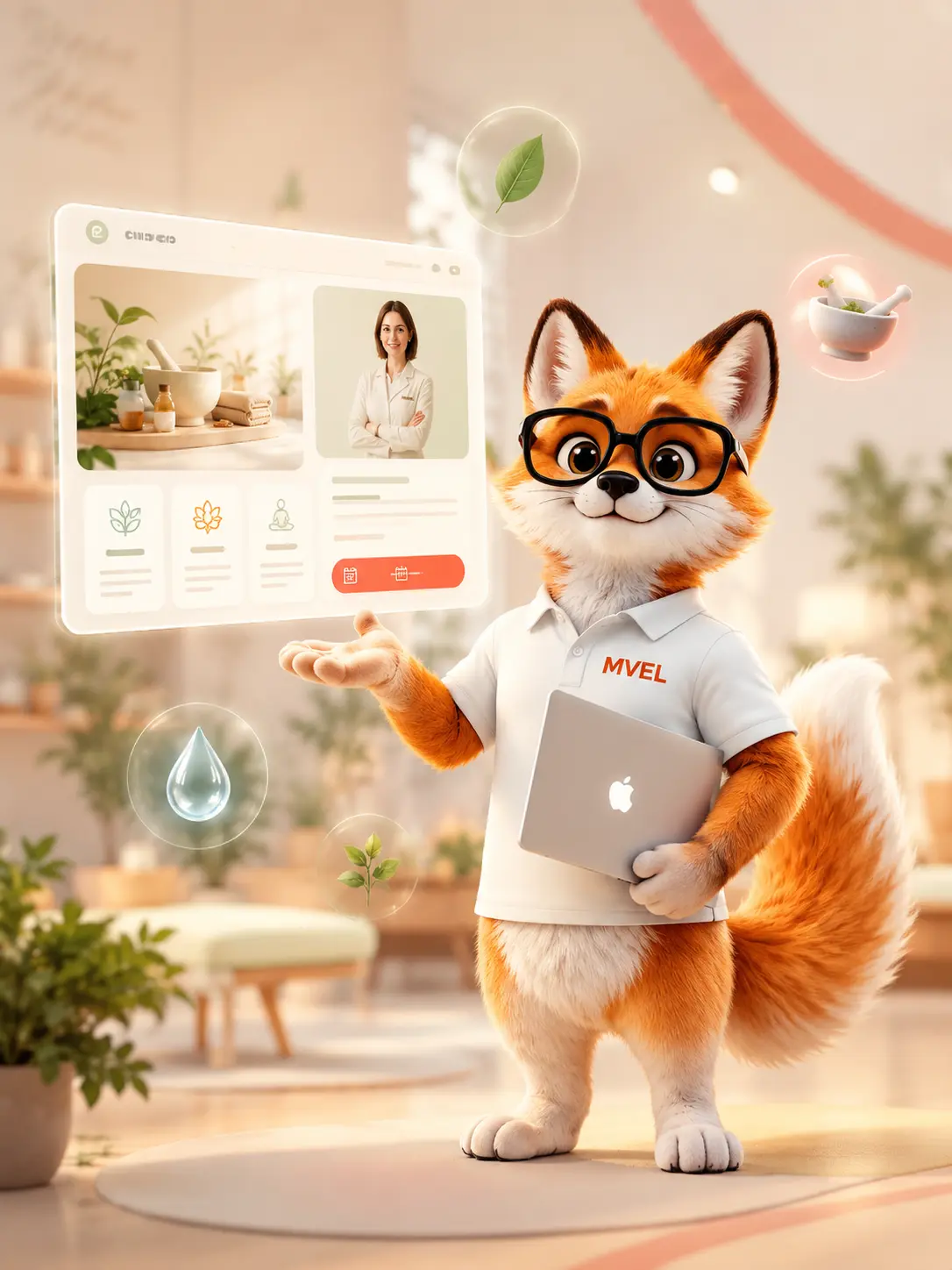 Création de site internet pour naturopathe et thérapeute bien-être par le renard MVEL