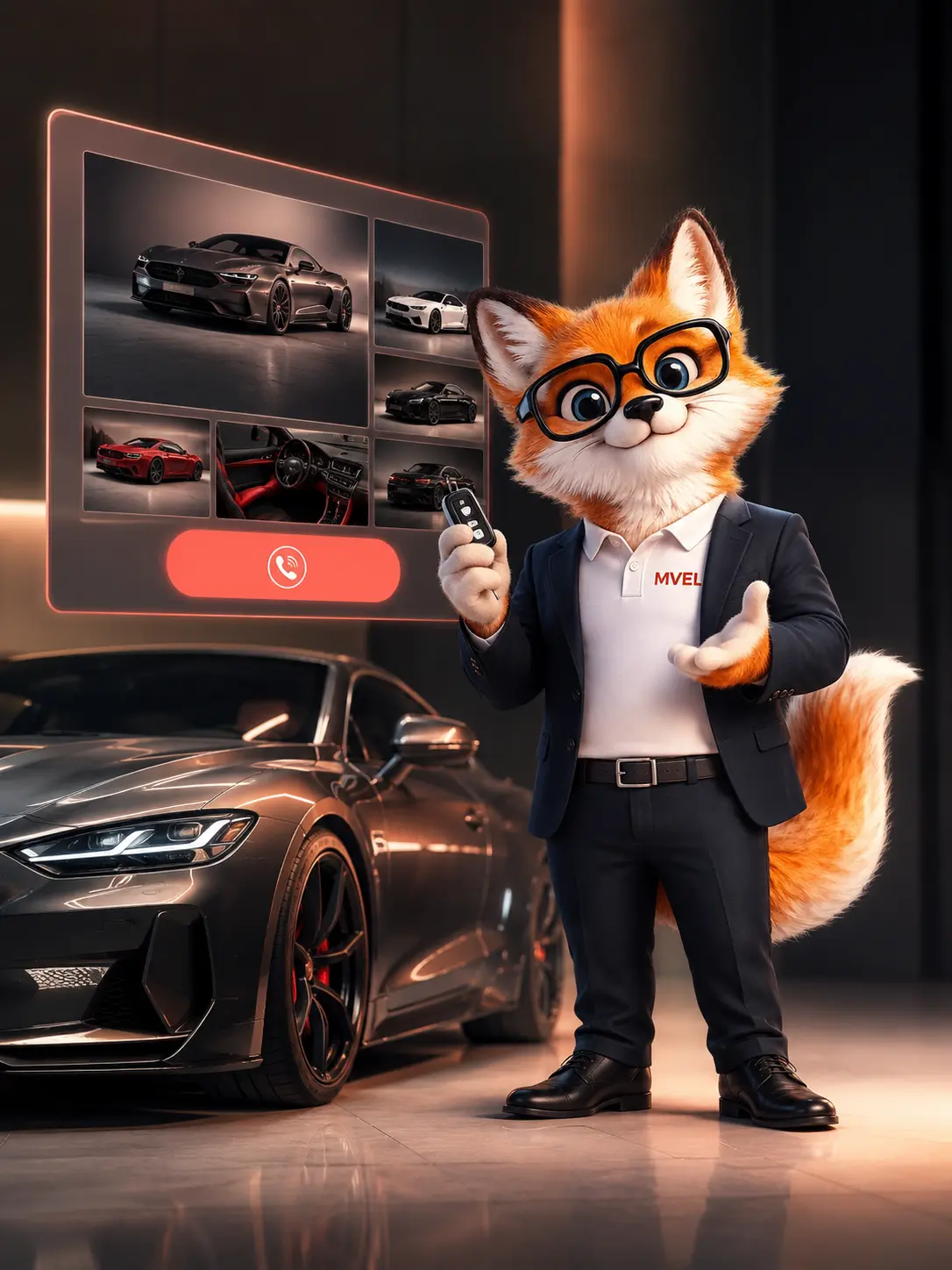 Renard MVEL en vendeur automobile premium, création du site de Bain Autos Sport