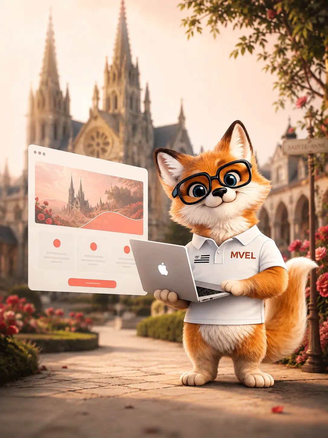 Création de site internet à Sainte-Anne-d'Auray par le renard MVEL, basilique et sanctuaire
