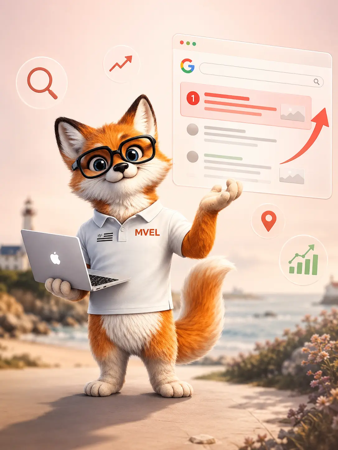 Agence SEO à Sarzeau, référencement naturel par le renard MVEL