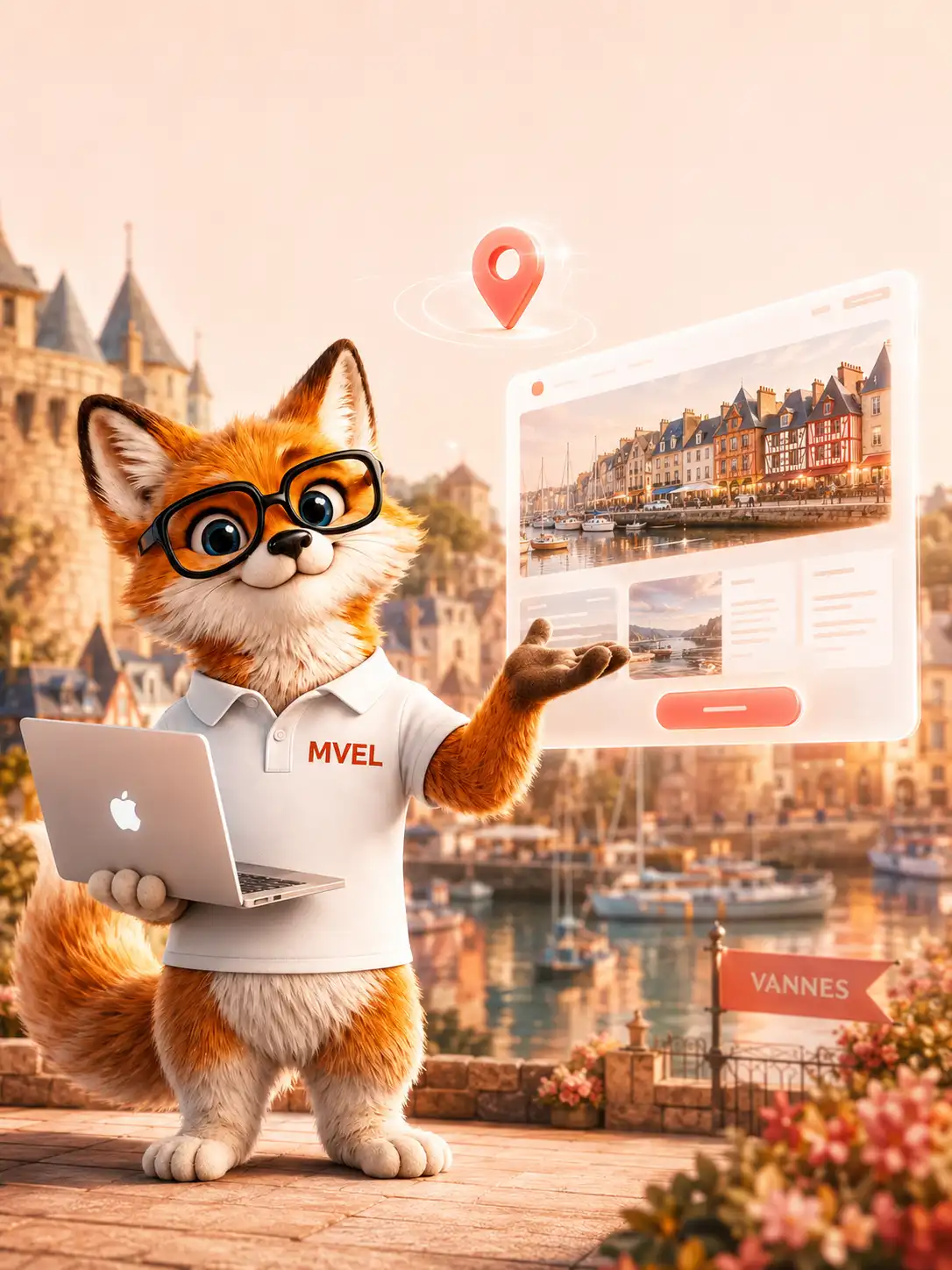 Création de site internet à Vannes par le renard MVEL, remparts et golfe du Morbihan