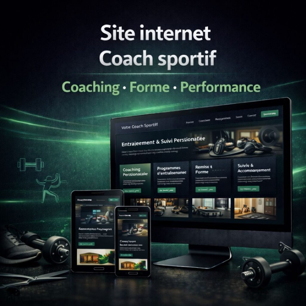 Création de site internet professionnel pour coach sportif afin d’améliorer la visibilité locale sur Google