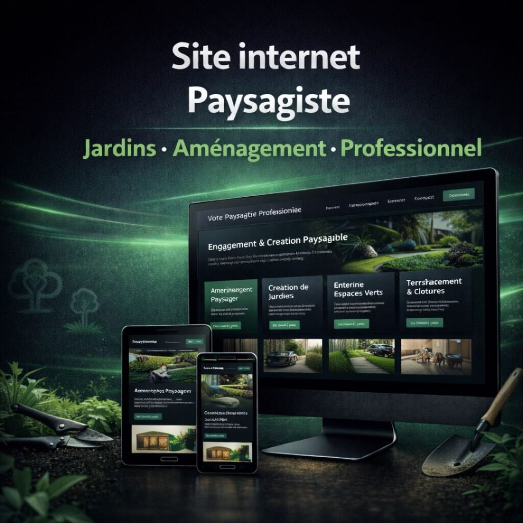 Création de site internet professionnel pour paysagiste afin d’améliorer la visibilité locale sur Google