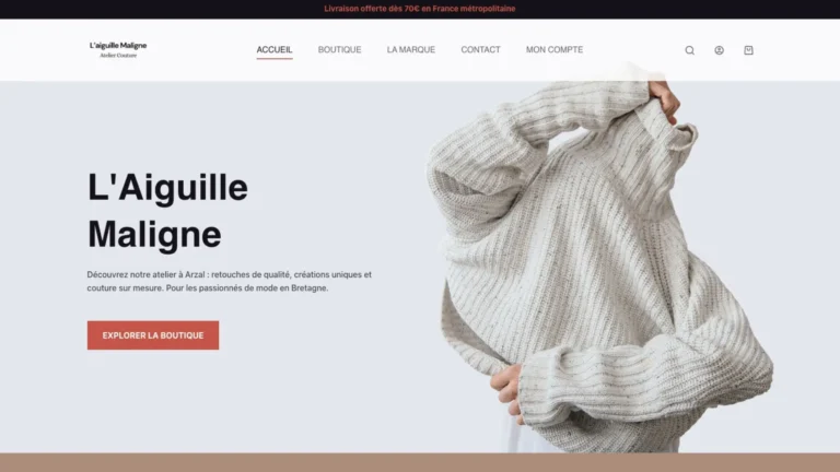 site internet Couturière & Créatrice – Arzal (Morbihan)