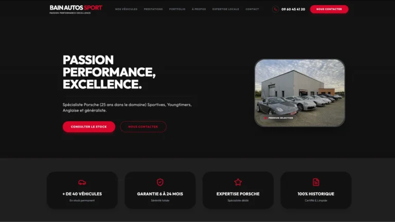 site internet de bain autos sport vente de voiture