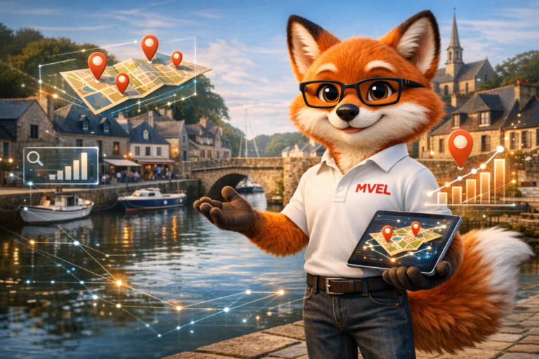 seo local Auray – Carte des zones ciblées en SEO local autour de Auray (Morbihan)