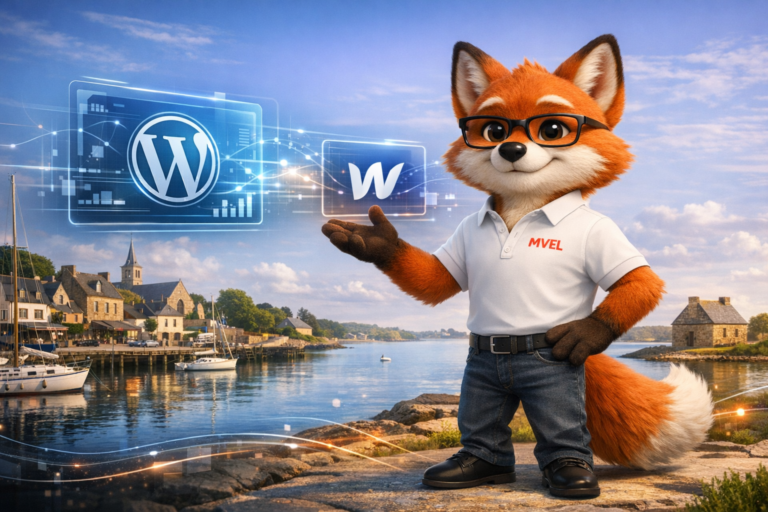 wordpress vs webflow Sarzeau – Schéma comparatif WordPress vs Webflow pour une PME à Sarzeau (Morbihan)