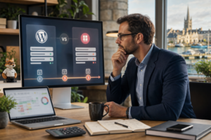 WordPress vs site builder – Calcul comparatif sur 3 ans entre site WordPress et site builder