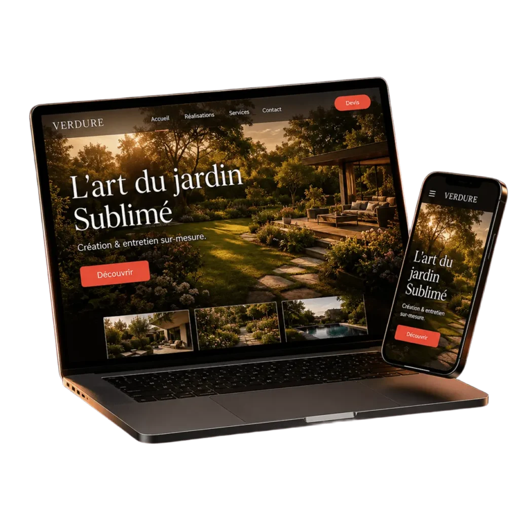 Site internet pour un paysagiste