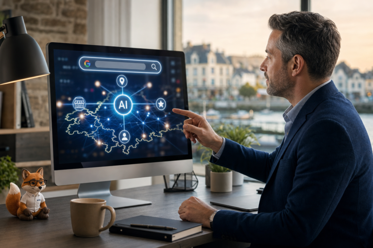 google ai mode – Renard MVEL expliquant le fonctionnement de Google AI Mode sur un écran