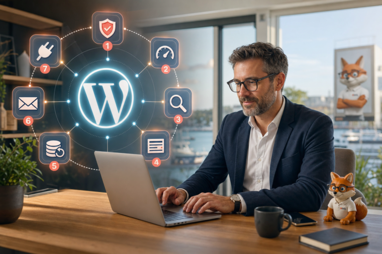 plugins WordPress 2026 – Liste des 7 plugins WordPress indispensables en 2026 avec justifications